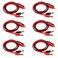 bnafes Power Supply Double Alligator Clip to Banana Connector Audio Video Test Cable 1M Length 6 Pairs