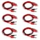 bnafes Power Supply Double Alligator Clip to Banana Connector Audio Video Test Cable 1M Length 6 Pairs