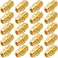 PASOW F Type RG6 Coupler Gold Plated Female to Female Barrel Coaxial Adapter 20pcs