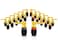 Sewell Deadbolt RightAngle Banana Plugs 12 Pairs Quick Connect Gold Plated Speaker Plugs 90 Degree