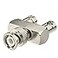 Eightwood BNC Splitter Adapter BNC Male to Dual Female Tee Type 3 Way Audio RF Coax Connector