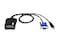 ATEN CV211 Laptop KVM USB Crash Cart Adapter 6 ft Console Builtin VGA and USB Keyboard and Mouse Cables TAA Compliant for Rack Servers Computers Kiosk ATM Supports Windows Linux and Mac laptops