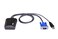 ATEN CV211 Laptop KVM USB Crash Cart Adapter 6 ft Console Builtin VGA and USB Keyboard and Mouse Cables TAA Compliant for Rack Servers Computers Kiosk ATM Supports Windows Linux and Mac laptops