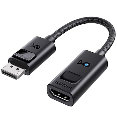 Cable Matters 8K DisplayPort 14 to HDMI 21 Adapter with 4K 240Hz 8K 60Hz Unidirectional DisplayPort to HDMI 21 Cable Adapter Supports RTX5080 RX9070 Not Work with PS5Xbox No VRR Support