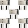 naughtystarts 5pcs USB Type A Breakout Board Male Connector USB to DIP Adapter Power Supply Board with 4 Pin Male Pin Header and Right Angel Pin Header