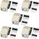 naughtystarts 5pcs USB Type B Breakout Board Female Connector USB to DIP Adapter PCB Power Board with 4Pin Male Header and Right Angel Header
