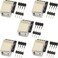 naughtystarts 5pcs USB Type B Breakout Board Female Connector USB to DIP Adapter PCB Power Board with 4Pin Male Header and Right Angel Header