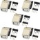 naughtystarts 5pcs USB Type B Breakout Board Female Connector USB to DIP Adapter PCB Power Board with 4Pin Male Header and Right Angel Header