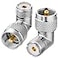 RFAdapter PL259 Right Angle 2 Pack UHF Male to Female Coax Connector Adapter 90 Degree LShape Coaxial Connector for Coaxial CableCB Ham Radio Antenna Low Loss for Efficient Signal Transmission