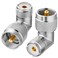 RFAdapter PL259 Right Angle 2 Pack UHF Male to Female Coax Connector Adapter 90 Degree LShape Coaxial Connector for Coaxial CableCB Ham Radio Antenna Low Loss for Efficient Signal Transmission