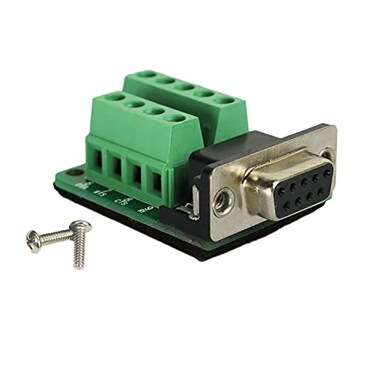 Avanexpress DB9 Breakout Connector RS232 Serial 9 Pin Connector Db9 Terminal Female with Screw