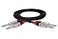 Hosa HSS010X2 Pro Stereo Interconnect Dual REAN 14 Inch TRS to Same 10 Feet
