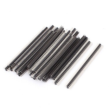 uxcell 24 Pcs 40 Pin 2mm Pitch Double Row Straight Header Connector Strip Bar