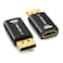 AGVEE 2 Pack Display Port to HDMI 4K30HZ Adapter Alloy Shell DP Displayport PC to HDMI Display Coulper Converter Backward Compatibile with 2K60HZ 1080P120HZ Full HDTV UniDirectional Black