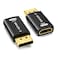 AGVEE 2 Pack Display Port to HDMI 4K30HZ Adapter Alloy Shell DP Displayport PC to HDMI Display Coulper Converter Backward Compatibile with 2K60HZ 1080P120HZ Full HDTV UniDirectional Black