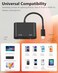 Microwoo Lightning to HDMI Adapter for iPhone Apple MFi Digital AV Dongle1080P Sync Screen Cable with Lightning Charging Port for iPhone iPad to TVProjectorMonitor No Need Power Supply