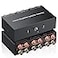 PROZOR 21in12Out Amp Amplifier Speaker Switcher Selector 2Way Speaker switcher selector Box with AB Switch and No External Power