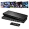 PORTTA 4x4 HDMI Matrix 4K 60Hz 444 4 in 4 Out Switch Splitter Audio Extractor 16 EDID Modes with Remote Control Supports HDMI 20b HDCP 22 HDR YUV ARC 18Gbps 3D Downscaler 4K 1080P