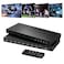 PORTTA 4x4 HDMI Matrix 4K 60Hz 444 4 in 4 Out Switch Splitter Audio Extractor 16 EDID Modes with Remote Control Supports HDMI 20b HDCP 22 HDR YUV ARC 18Gbps 3D Downscaler 4K 1080P