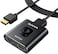 GANA HDMI Switch 4k60hz Splitter Aluminum Bidirectional HDMI Switcher 2 in 1 Out Manual HDMI Hub Supports HD Compatible with Xbox PS543 BluRay Player Fire Stick Roku Black with 39Ft Cable