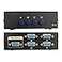 DEEIRAO VGA Switch Box 4 Port 15 Pin Female 4 in 1 Out Resolution up to 1920x1440 Signal Splitters for Electronic Apparatus PC Computer Monitor
