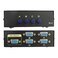 DEEIRAO VGA Switch Box 4 Port 15 Pin Female 4 in 1 Out Resolution up to 1920x1440 Signal Splitters for Electronic Apparatus PC Computer Monitor