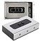 DEAD SKIN NETMATE 3Port 35mm Stereo Audio Switch 35mmRCA Audio Switcher 2 Input 1 OutputAudio Splitter Bidirectional Audio Switch with Volume Control Switch Knob for Speaker Headphone