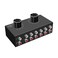 Dingsun 6Way Audio Switcher Right and Left Channel Stereo Audio Switcher Plug Play Compatible with TV Blu Ray Player DVD Player CD Amplifier Speaker 6 in1 Out