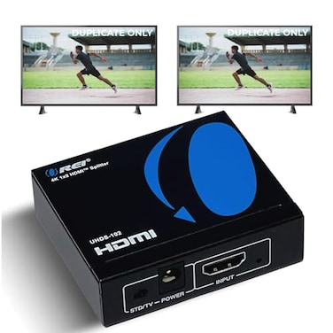 OREI UltraHD 4K 60 Hz 1 x 2 HDMI Splitter 1 in 2 Out 2 Port 444 8bit Does Not Bypass HDCP 18 Gbps 4K HDMI Splitter