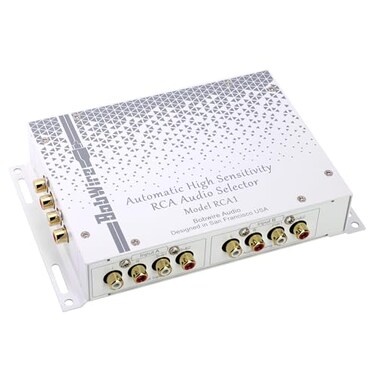 BobWire Automatic RCA Audio Selector by Model RCA1 Switch Operates by Audio Sensing or 12V Trigger Use for Home Theater Bypass Jukebox Karaoke Auto Source Selection