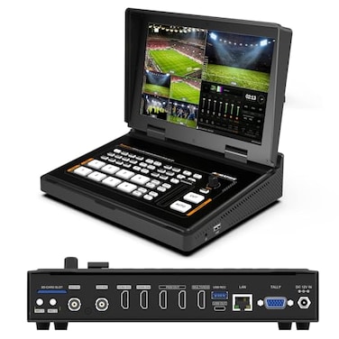 AVMATRIX 101 FHD Screen Multi Camera Mixer Switcher 4 SDIHDMI Inputs 6 Audio USBSDCard Record LAN USB Out for Professional StudioTelMedicalTelConferenceTelEducation livestream
