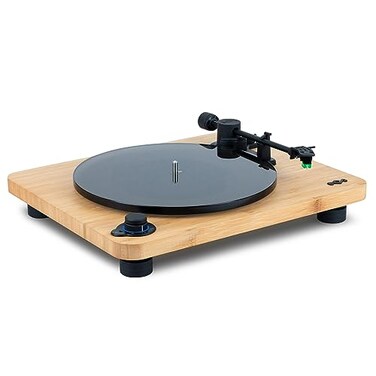 Marley House of Stir It Up Lux Wireless Turntable Vinyl Record Player with Wireless Bluetooth Connectivity Builtin PreAmp and Sustainable Materials