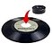 sdroceRyaM 45 RPM Adapter 7 Inch Vinyl Record Solid Aluminum Dome 45 Adapter for Vinyl Record Players and Technics Turntables Black