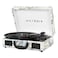 Victrola Journey Bluetooth Portable Suitcase Record Player with Builtin Speakers 3 Speed Vinyl Record Player RCA Out Headphone Jack Retro Map