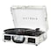 Victrola Journey Bluetooth Portable Suitcase Record Player with Builtin Speakers 3 Speed Vinyl Record Player RCA Out Headphone Jack Retro Map