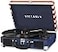 Victrola Journey Bluetooth Portable Suitcase Record Player with Builtin Speakers 3 Speed Vinyl Record Player RCA Out Headphone Jack American Flag