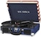 Victrola Journey Bluetooth Portable Suitcase Record Player with Builtin Speakers 3 Speed Vinyl Record Player RCA Out Headphone Jack American Flag