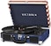 Victrola Journey Bluetooth Portable Suitcase Record Player with Builtin Speakers 3 Speed Vinyl Record Player RCA Out Headphone Jack American Flag
