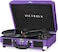 Victrola Journey Bluetooth Portable Suitcase Record Player with Builtin Speakers 3 Speed Vinyl Record Player RCA Out Headphone Jack Purple Glitter