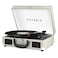 Victrola Journey Bluetooth Portable Suitcase Record Player with Builtin Speakers 3 Speed Vinyl Record Player RCA Out Headphone Jack Light Grey