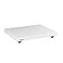 Fluance IB40 Turntable Isolation Base AntiVibration Wood Platform for Enhanced Sound Clarity and Superior Damping with Height Adjustable Feet Bubble Level Universal Compatibility Piano White