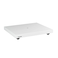 Fluance IB40 Turntable Isolation Base AntiVibration Wood Platform for Enhanced Sound Clarity and Superior Damping with Height Adjustable Feet Bubble Level Universal Compatibility Piano White