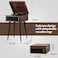 RETROSPILER Turntable with Stand 3 Speed Record Player with Builtin Speakers and Removable Legs Bluetooth USB Recorder Auxin Wood Espresso