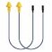 MIPEACE 2pcs Replacement Work Earbuds Cables for ModelMI04N Wireless Neckband Replaceable Earbuds Blue Yellow