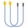 MIPEACE 2pcs Replacement Work Earbuds Cables for ModelMI04N Wireless Neckband Replaceable Earbuds Blue Yellow