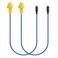 MIPEACE 2pcs Replacement Work Earbuds Cables for ModelMI04N Wireless Neckband Replaceable Earbuds Blue Yellow