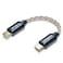 GUCraftsman USB C Type C to Type C Headphone Amplifier Cable 6N Single Crystal Silver for FiiO BTR5 Q1 Q3 Q3s Qudelix 5K xDuoo Link2 XD05PLUS E1DA 9038G3 9038S 9038D Lotoo PAW S2
