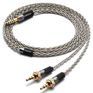 GUCraftsman 6N Single Crystal Silver Upgrade Headphones Cable 4Pin XLR25mm44mm Balance Headphone Upgrade Cable for Sony MDRZ7 MDRZ7M2 MDRZ1R 44mm Plug