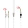 ABLET 44mm Balanced Cable Replacement Upgrade Cable 6N OCC Copper Single Crystal Silver Plated Cord Compatible with Hifiman Sundara Ananda Arya HE400SE HE4XX HE400i Headphone 2x35mm Version