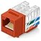 Everest Media Solutions Everest 90 Angled RJ45 Cat6 Keystone Jacks 20Pack in Orange Slim Profile Female RJ45 Connectors Cat 6 Keystone Jack Compatible with 90 Angled Speed Termination Tool easyJACK B0